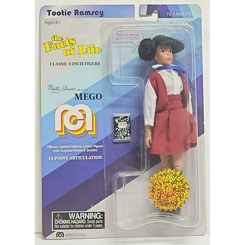 The Facts of Life Tootie Ramsey Mego Classic 8 inch Action Figure #987/10000 Toy